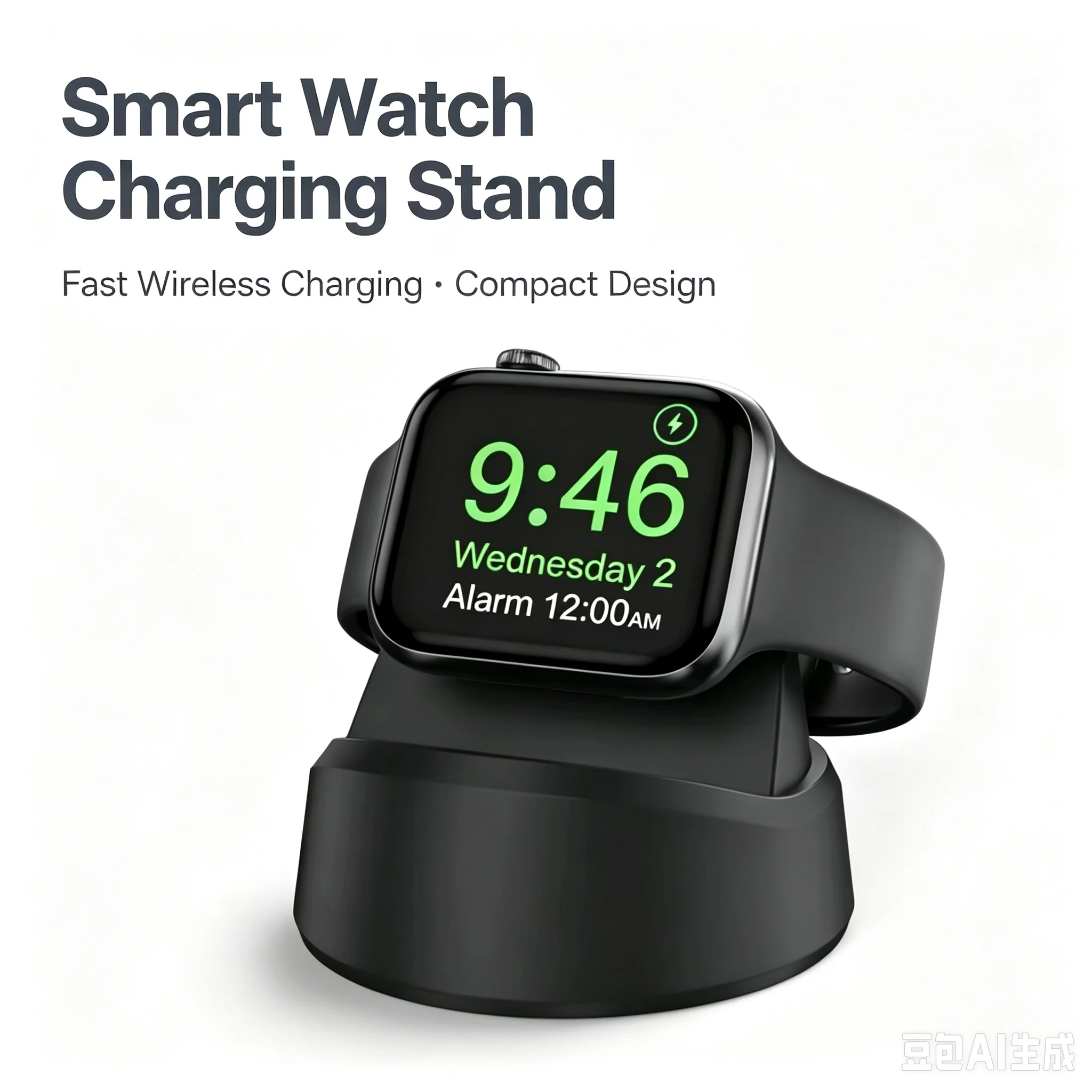 Silicone Smart Watch Charging Stand Portable Wireless Charger Dock Charging Station for Apple Watch Series Ultra SE 8 7 6 5 4 3