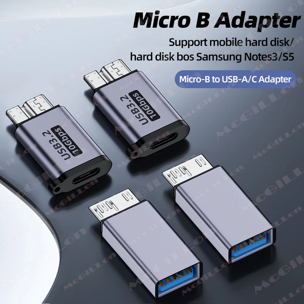 

Micro B Hard Drive Adapter Type C Female to Micro-B Adapter Mobile Hard Drive Cable Adaptor Extension USB3 to HDD Cable Adapter