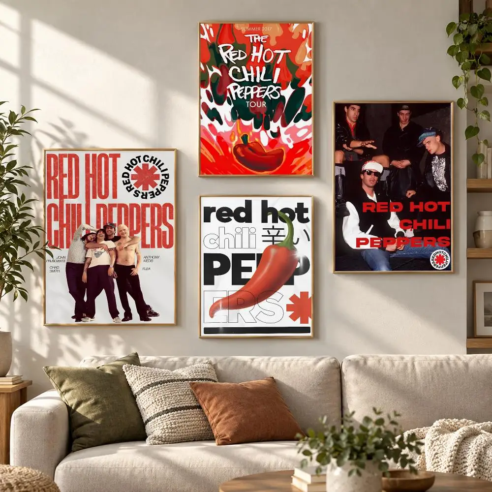 Band R-Red Hot Chili Peppers Poster HD Waterproof Aesthetic Wall For Home Decor Trendy Durable Easy To Apply Art