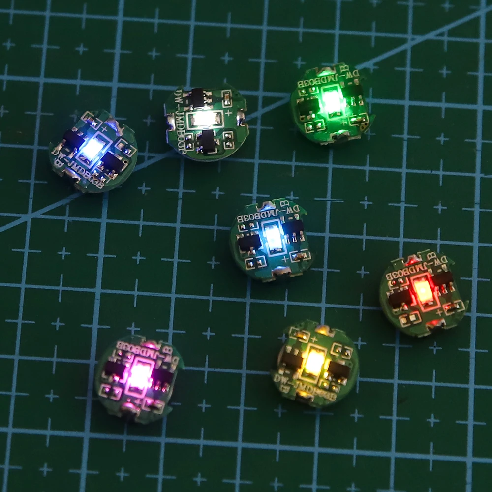 3 個ミニチュア磁気制御 Led ランプモデルワイヤレスライト DIY モデル作成/車/ガンダム/飛行機/ロボット用電池付き