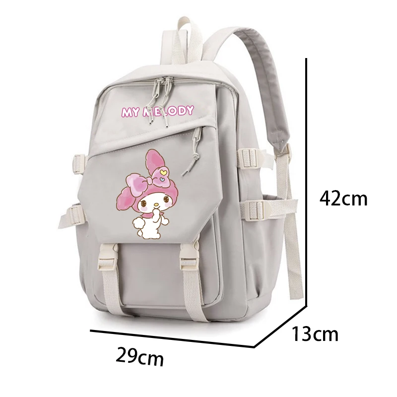 Sanrio Plush Toy My Melody Backpack Children Girl Boy Black Blue Schoolbag Kawaii Student School Bag Laptops Rucksack Large Gift