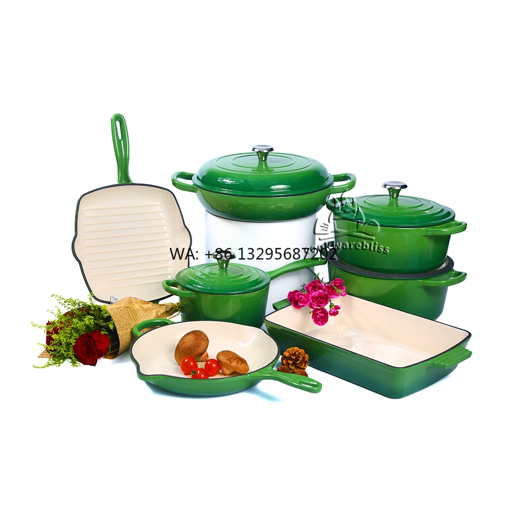 

Customizable Red Enamel Cast Iron Skillet with Glass Cover Customizable Logo for Saute Pans Metal Pot Size