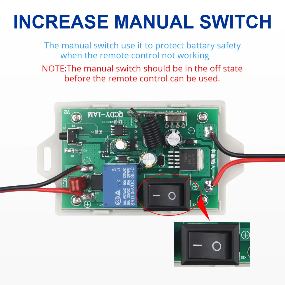 Vehicle Wireless Remote Control Car Battery Master Switches 12v 24v Cut Off Switch Power Electromagnetic Disconnect