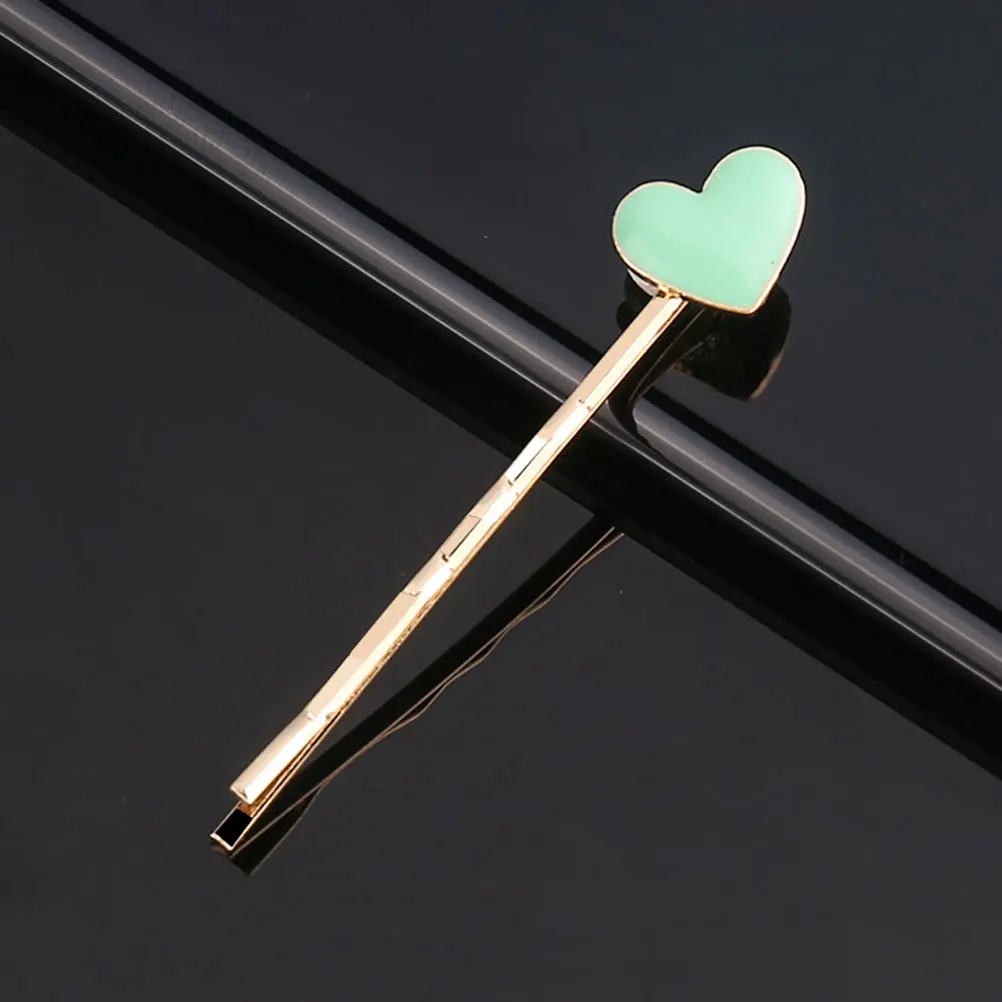 

6 Pcs Shaped Hair Clips Elegant Alloy Bobby Pins for Party Heart Barrette For Party Wedding Hair Styling Tools Accessories