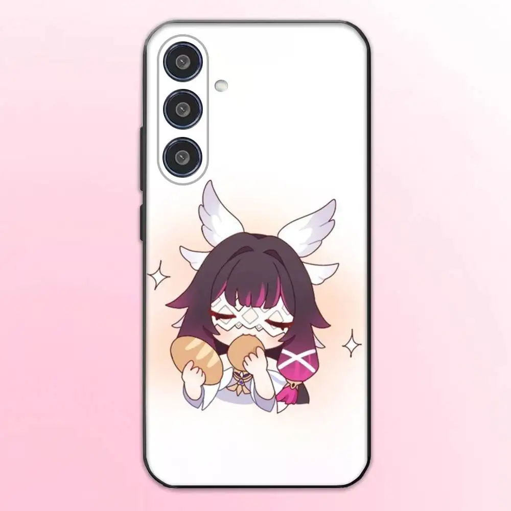 G-Genshin Impact Columbina Telefoon Case Voor Samsung Galaxy A73,A72,A71,A70,A53,A52,A51,Anderen Zachte Zwarte Cover