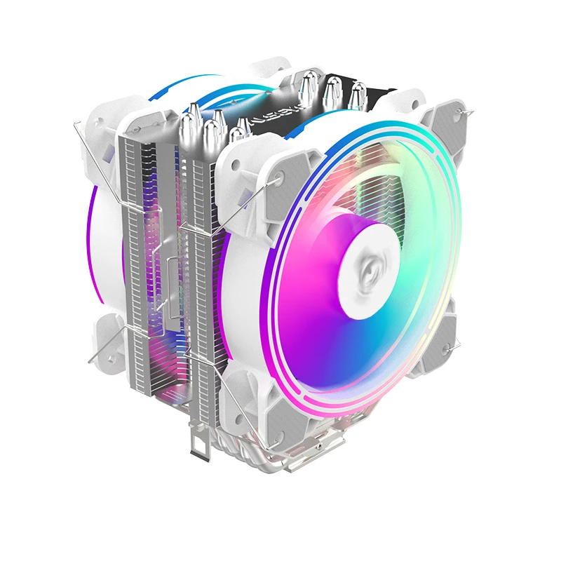 ALSEYE H120D CPU Cooler ARGB Fan 120mm PWM 4 Pin 6 Heat Pipes Cooler Support LGA 775 115x 1366 2011 1200 AM2+ AM3+ AM4 Socket