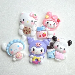 2pcs Big sanrio cartoon resin flatback cabochon diy crafts materials kid handmade jewelry charms