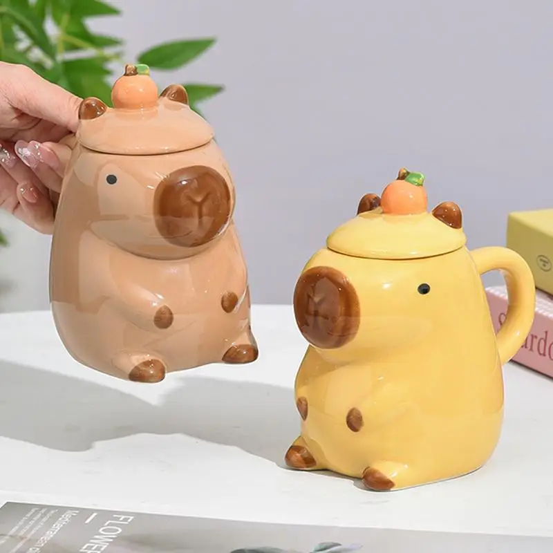 Novelty Capybara Mugs 3D Non-Slip Capybara Mug Creative Coffee Cups Tea Cups For Coffee Milk Or Tea Birthday Christmas New Year