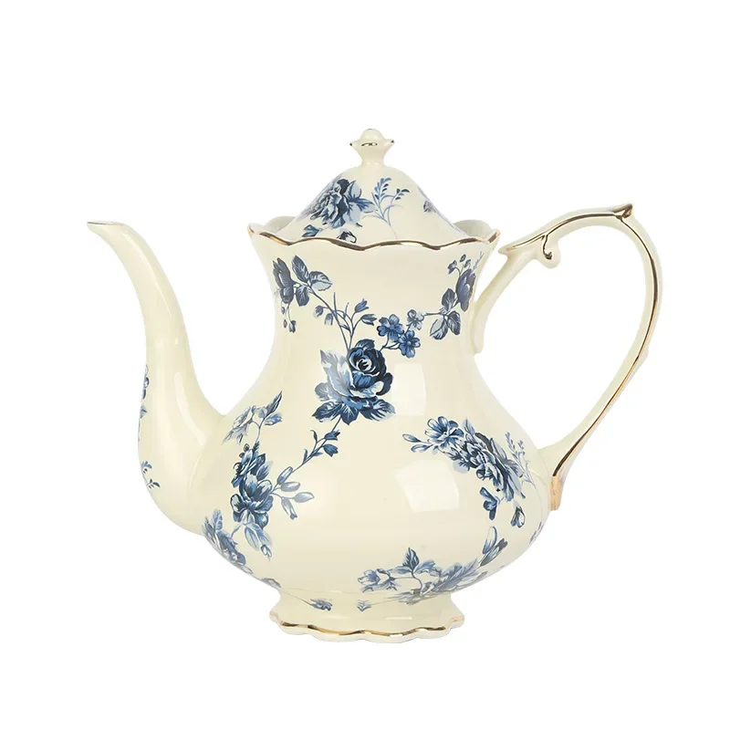 

Cup and saucer French retro, restaurant afternoon tea and saucer coffee cup British home court style ceramic and pot set