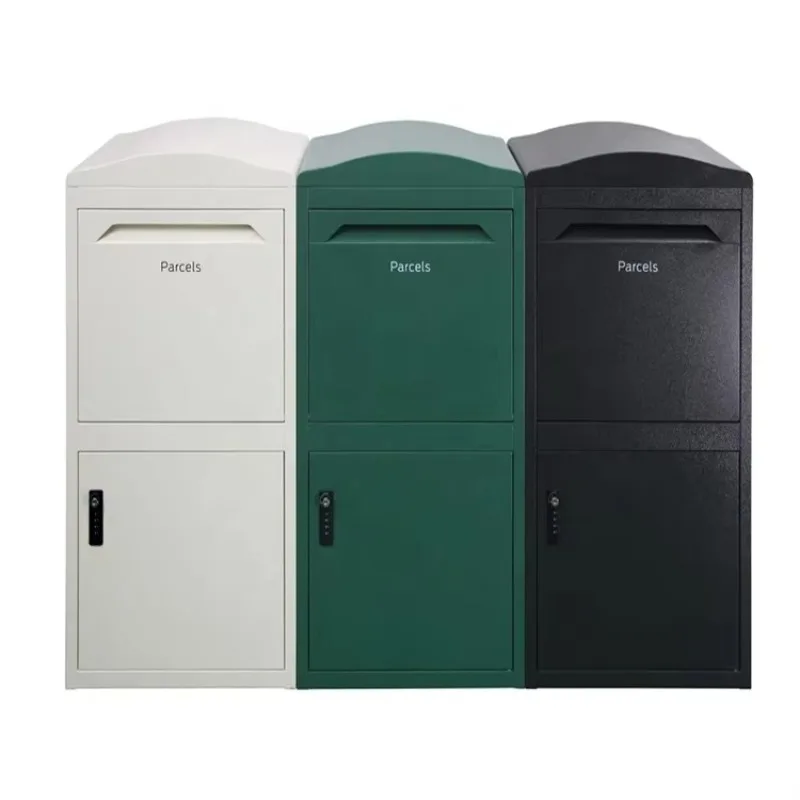 

Large metal apartment waterproof free standing residential package delivery mailbox cabinet package delivery box