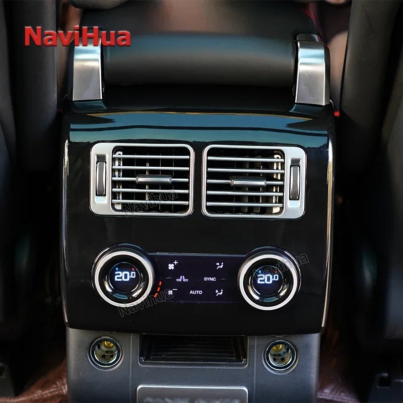 NaviHua For Range Rover Vogue L405 2013-2017 Car Rear AC Screen Panel Digital Climate Control Air Conditioning System Upgrade