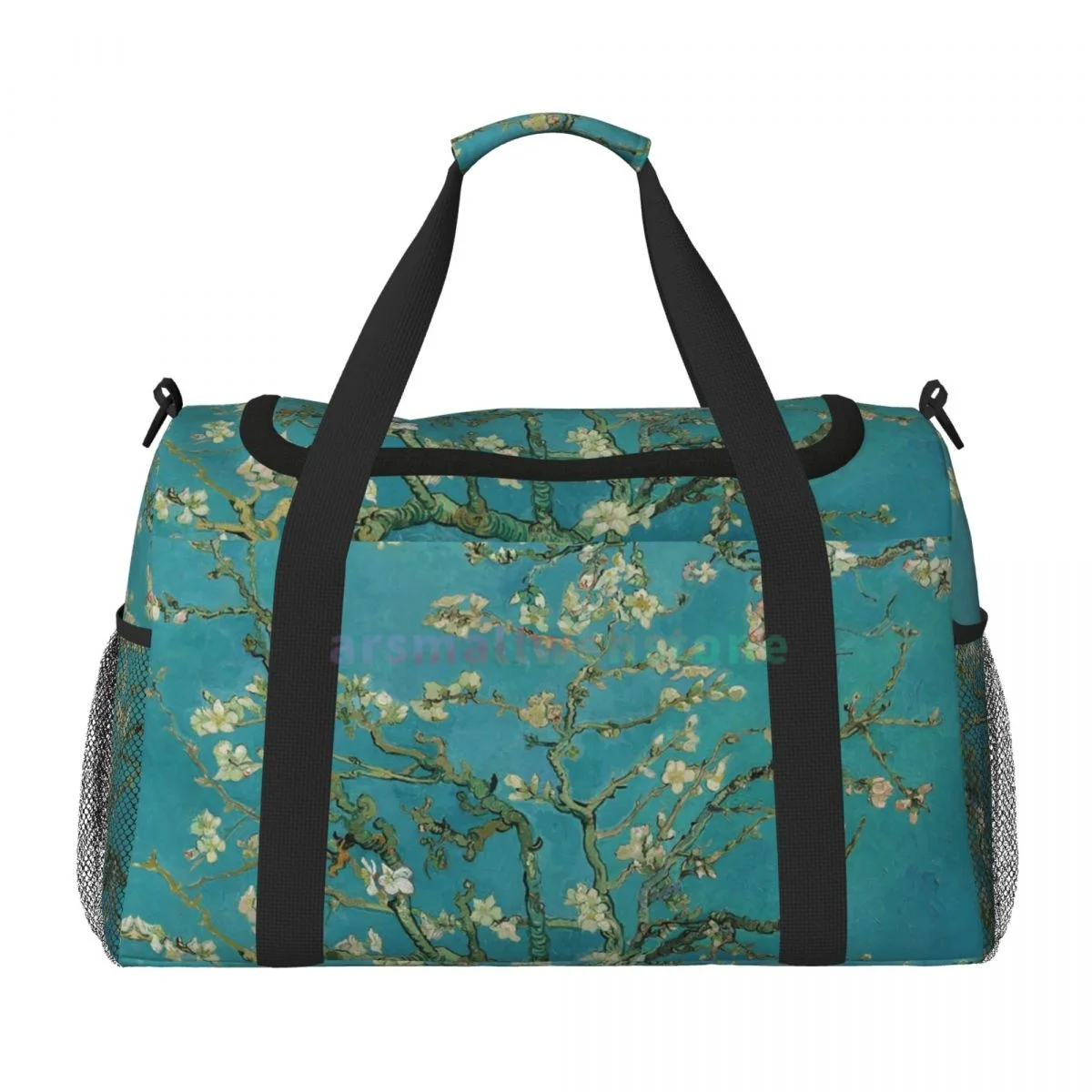 Vincent Van Gogh Almond Blossom Sling Travel Duffel Bags Sport Gym Yoga Luggage Bag Personalized Weekender Bag