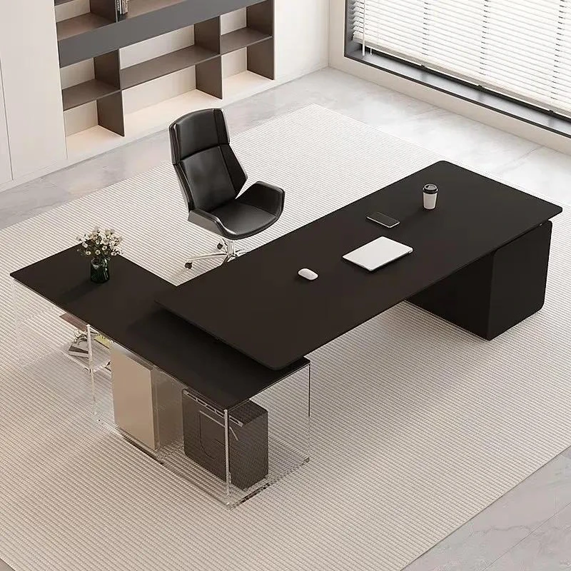 Modern Slate Executive Floating Desk Home Office Computer Table and Chair Combination Eco Friendly Food Grade Material