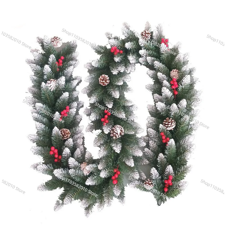 

Новая современная рождественская гирлянда 2020 года, 3 метра, с ягодами, для украшения елки, новогодние украшения, приветствуется OEM, красная