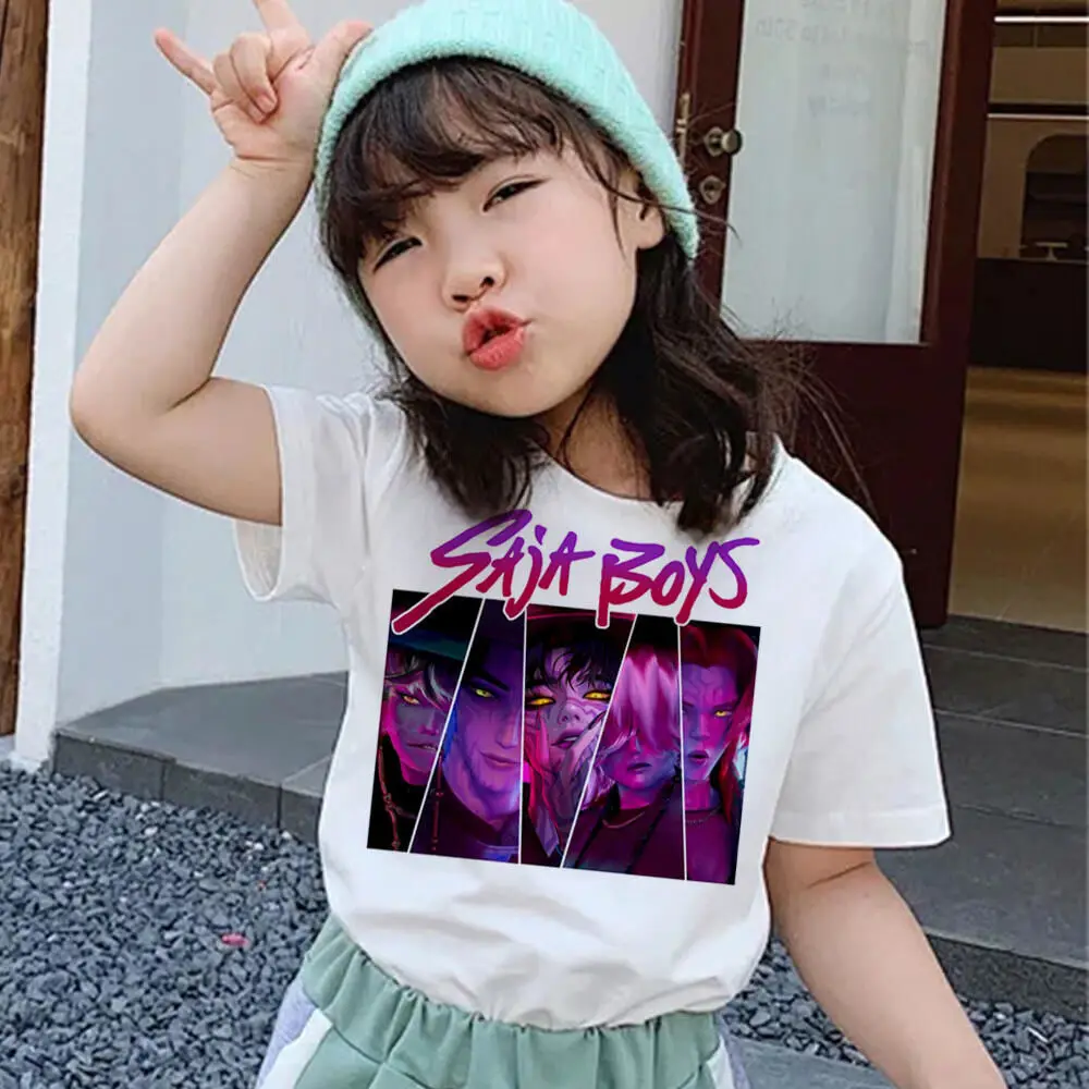 Saja Boys t-shirt kids anime korean clothes Colorful 80s Pastel tshirt korean clothes aesthetic Pop Culture Y2k 80s Pastel Saja Boys t-shirt kids anime korean clothes Colorful 80s Pastel tshirt korean clothes aesthetic Pop Culture Y2k 80s Pastel