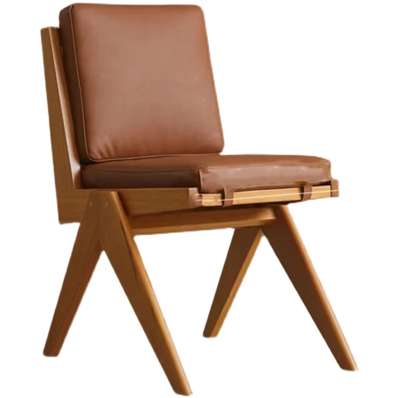 

rj-Simple Nordic Classical Style Solid Wood Light Luxury Washable Cushion Dining Chair Book Desk Chair Dressing Chair！