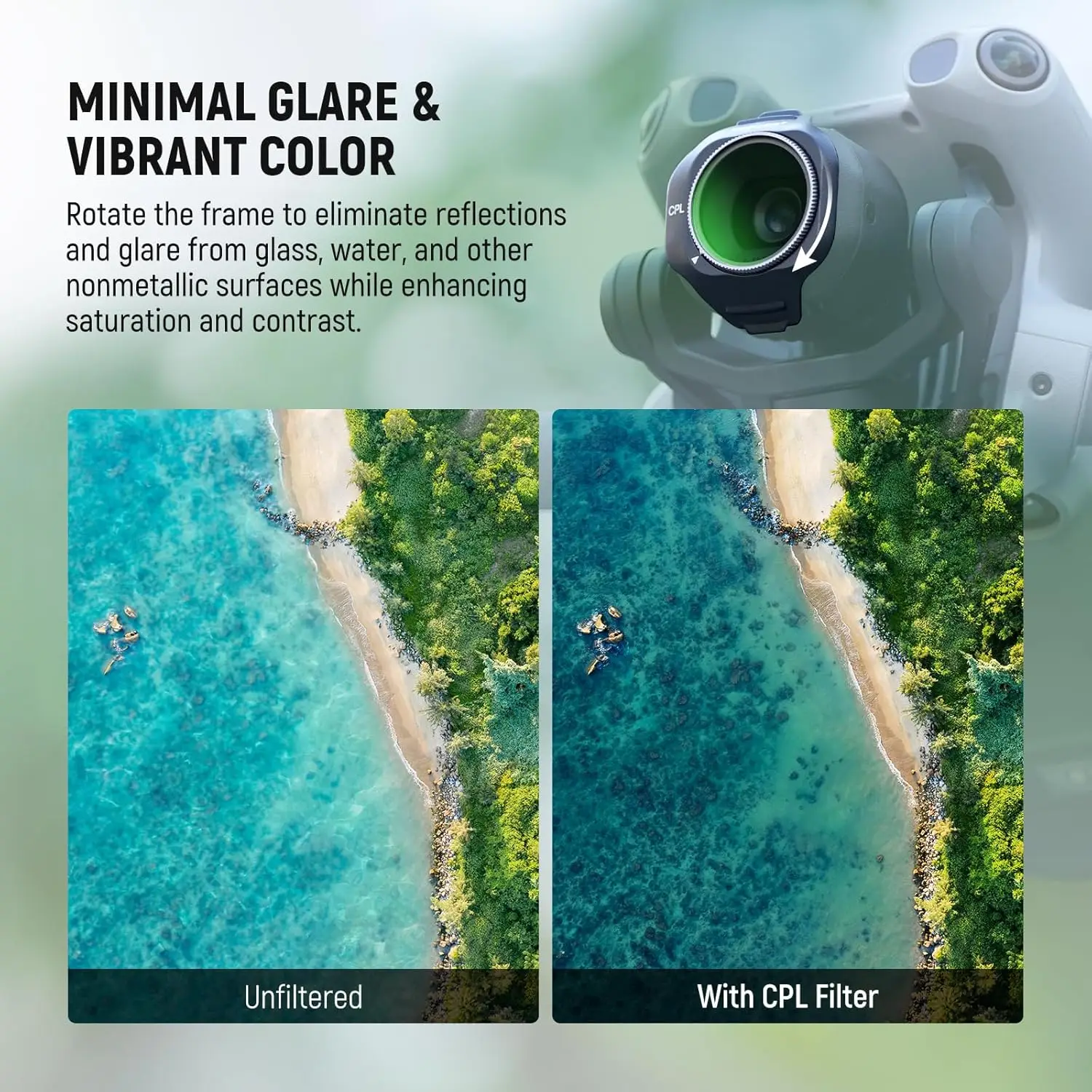 Zestaw filtrów NEEWER CPL ND do DJI Mini 5 Pro, filtr polaryzacyjny okrągły, filtr neutralny, akcesoria do kamery drona — zdjęcie produktu 5