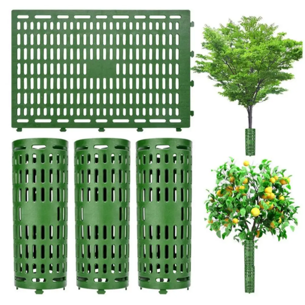 Tree Trunk Protector Resizable for Various Size Trees or Plants Preventing Tree Bark Damage from Pruners Mowers and Rodents