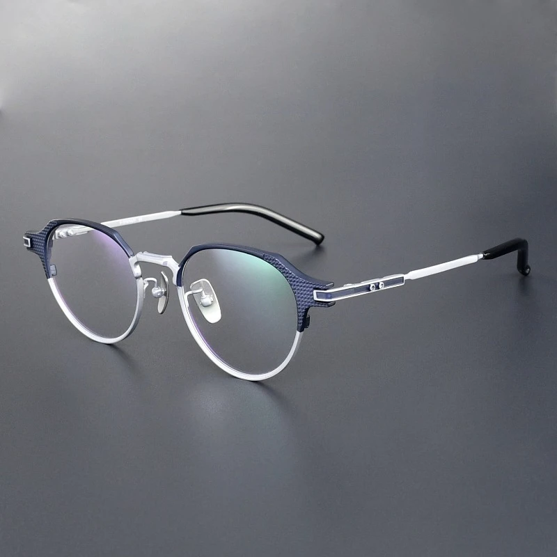 

Ultra-light Titanium Retro Round Anti Blue Light Glasses Frames S-05T Business Male Handmade Optical Computer Female Eyeglasses