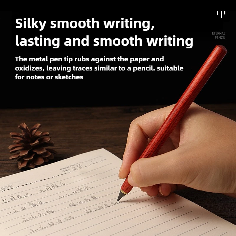 Lápis eterno de madeira sem afiar, inquebrável para crianças, escrita sem fim, esboço, arte, escola, material de escritório, papelaria