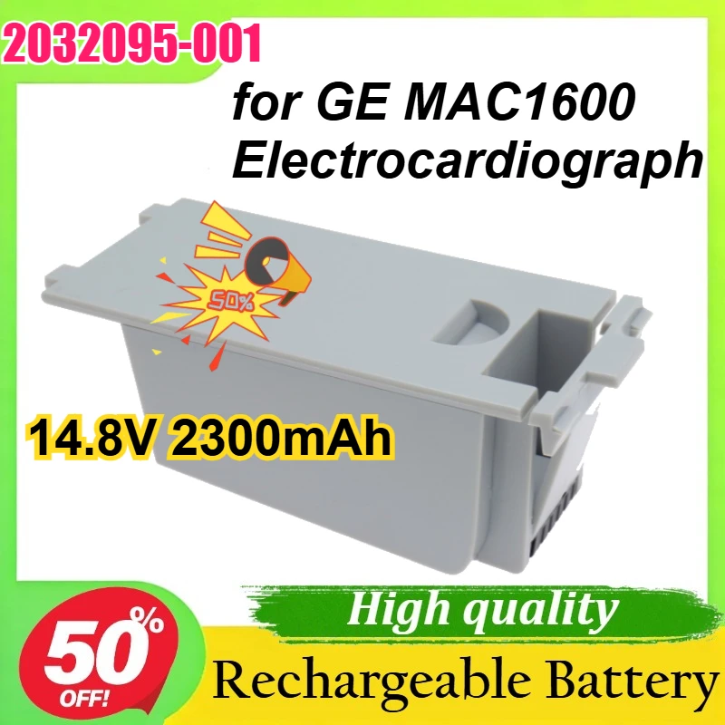 

2032095-001 14.8V 2300mAh for GE MAC1600 Electrocardiograph Lithium Battery