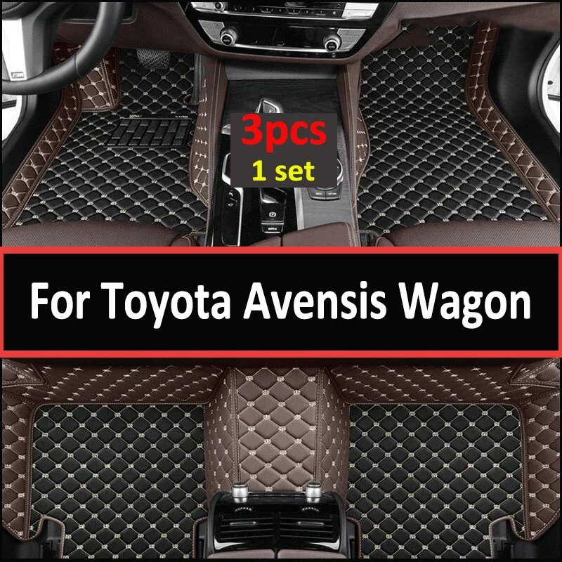 Floor Mat For Toyota Avensis Wagon T270 2009~2018 Anti-dirt Car Mats Luxury Leather Mat Tapets Para Carro Carpet Car Accessories