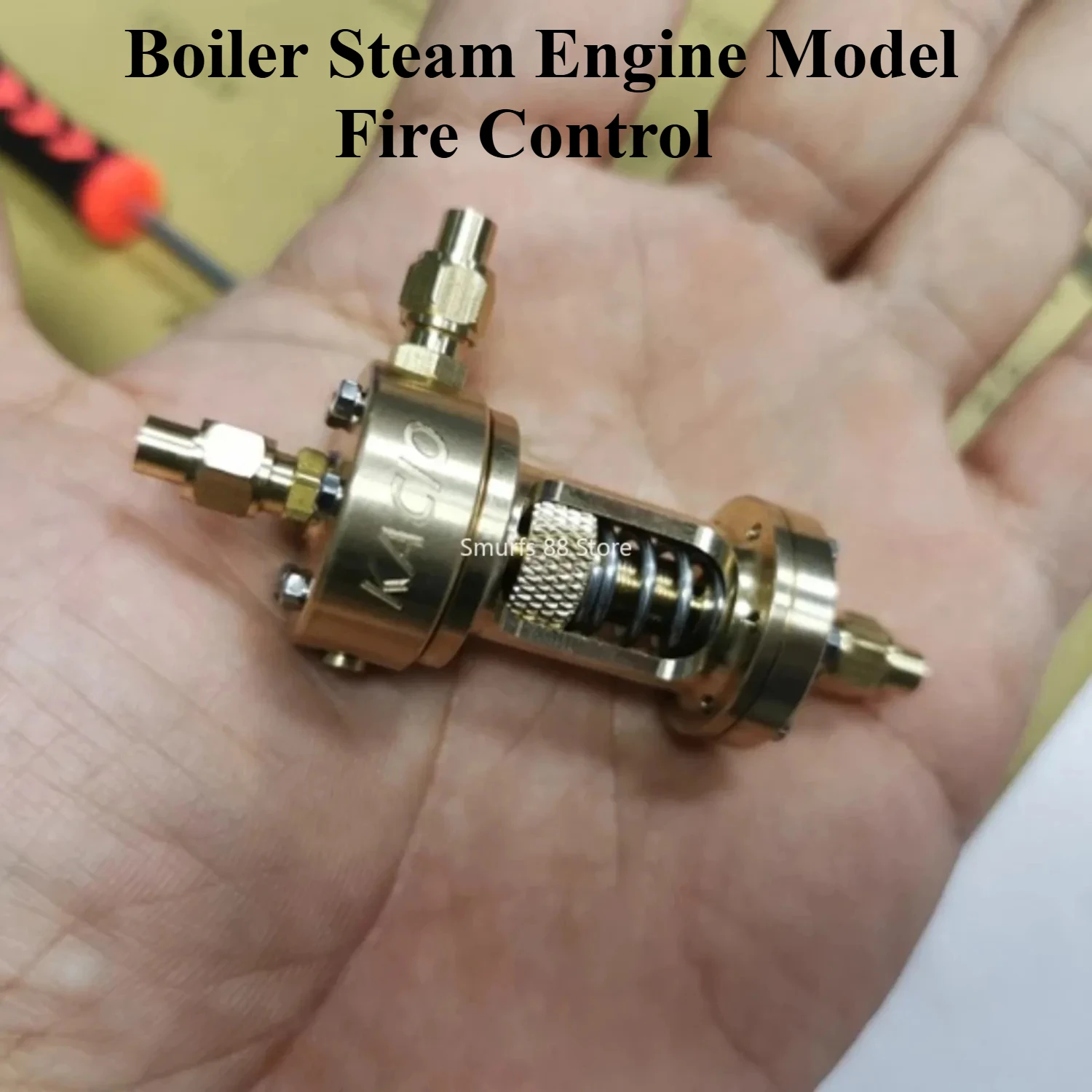 

KACIO Boiler Steam Engine Model Fire Control Pure Copper Boiler Steam Engine Model for Special Ship Model Toy WS100L