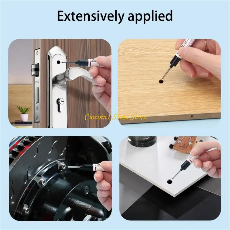 A3PC 5PCS Long Nib Permanent Markers Suitable for Furniture Decors Drilling Holes