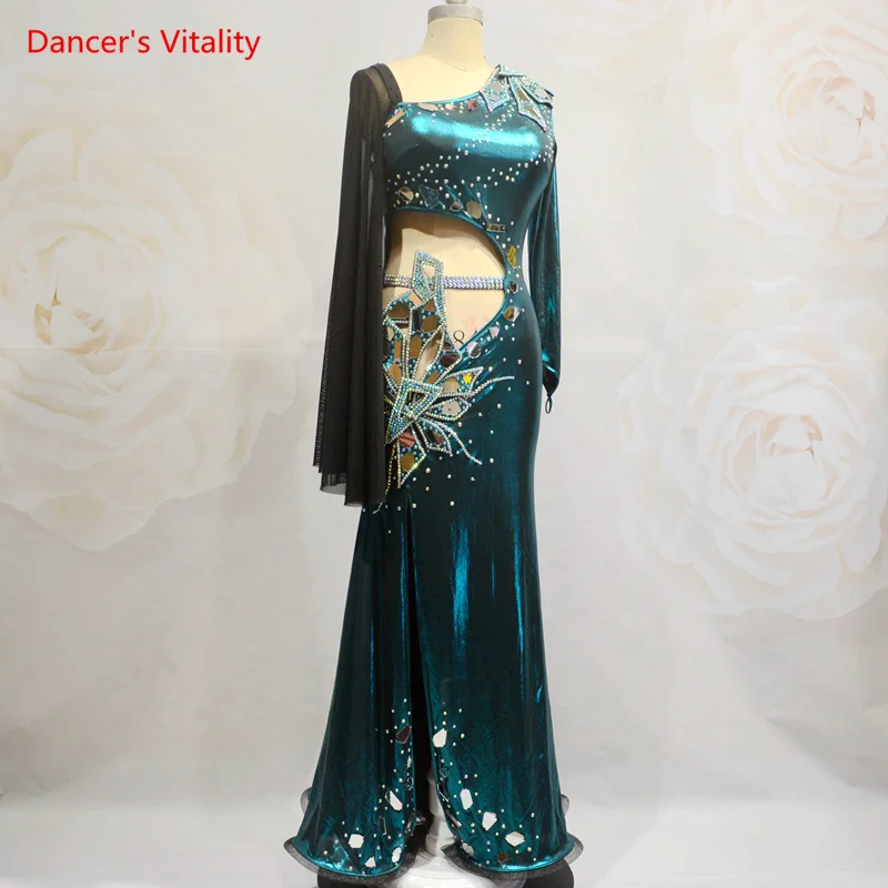 bellydance costume luxory women belly dancing competition dress cusomzied adult children Oriental Dance Clothing skirt outfit