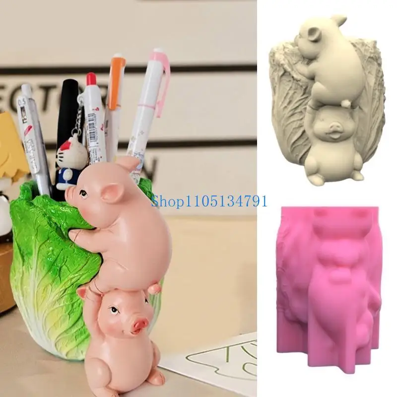 

98km Durable Silicone Mold Silicone Casting Mould Pig Shaped Silicone Craft Moulds