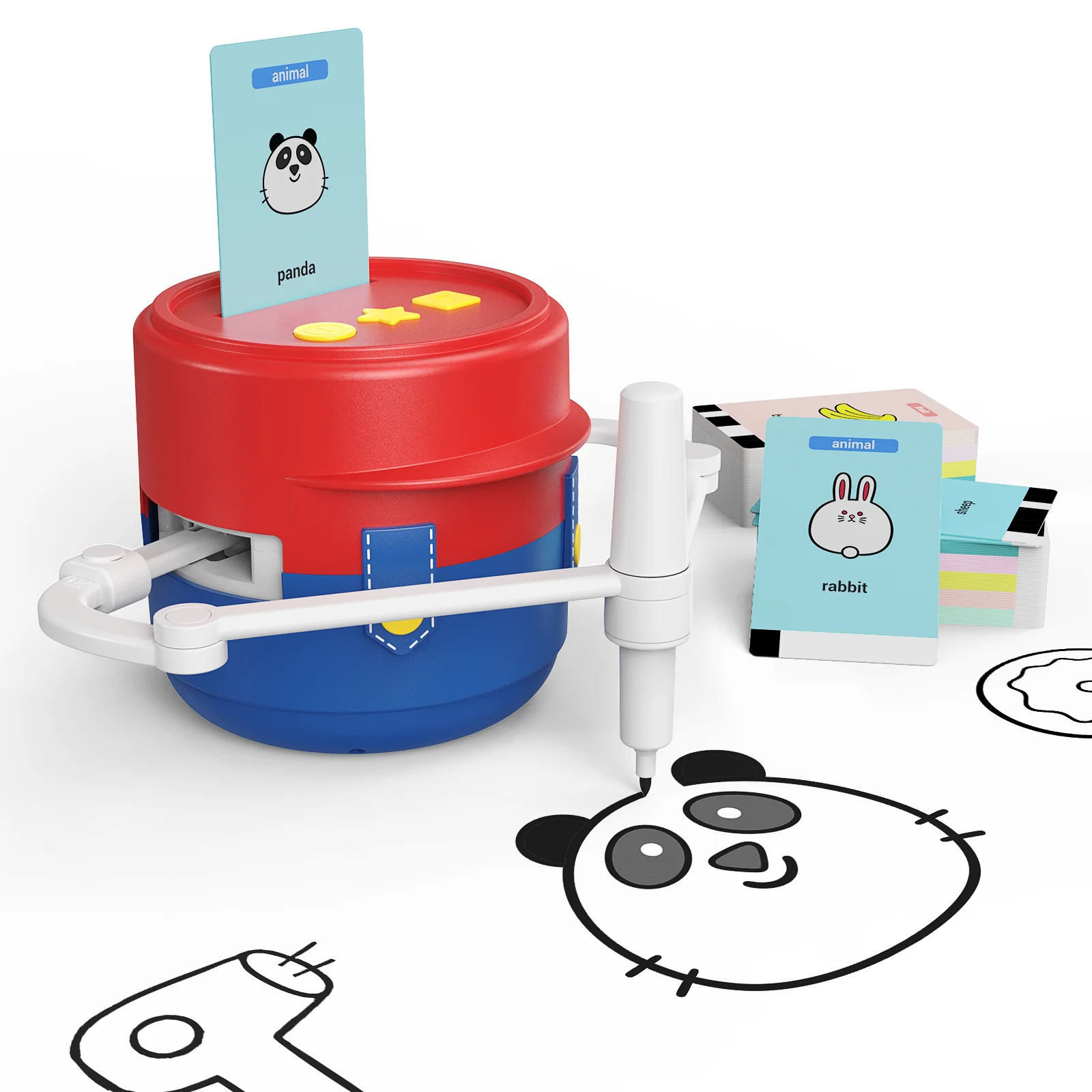 Automatischer Zeichenroboter für Kinder, Auto-Skizzenmaschine mit 200 Zeichenmustern, wiederaufladbares frühkindliches Lernspielzeug zum Zeichnen – Detail 1