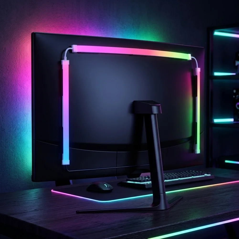 For RGB LED Strip Lights 3-Sided USB Monitor Backlight Screen For Synchronize Monitor Light Strip For Gaming Accessories