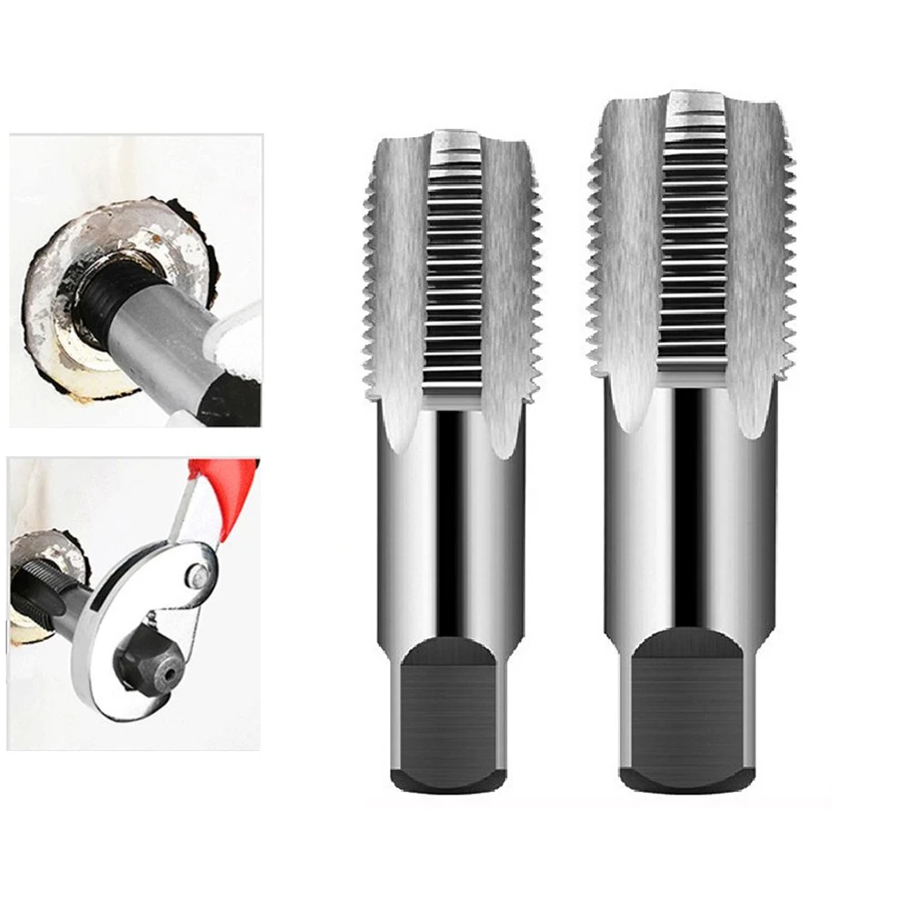 2PCS Water Pipe Screw Extractor 1/2 3/4 Inch Repair Screw Tap Water Pipe Thread Repair Tap Plumbing Damaged Broken Screw Remover