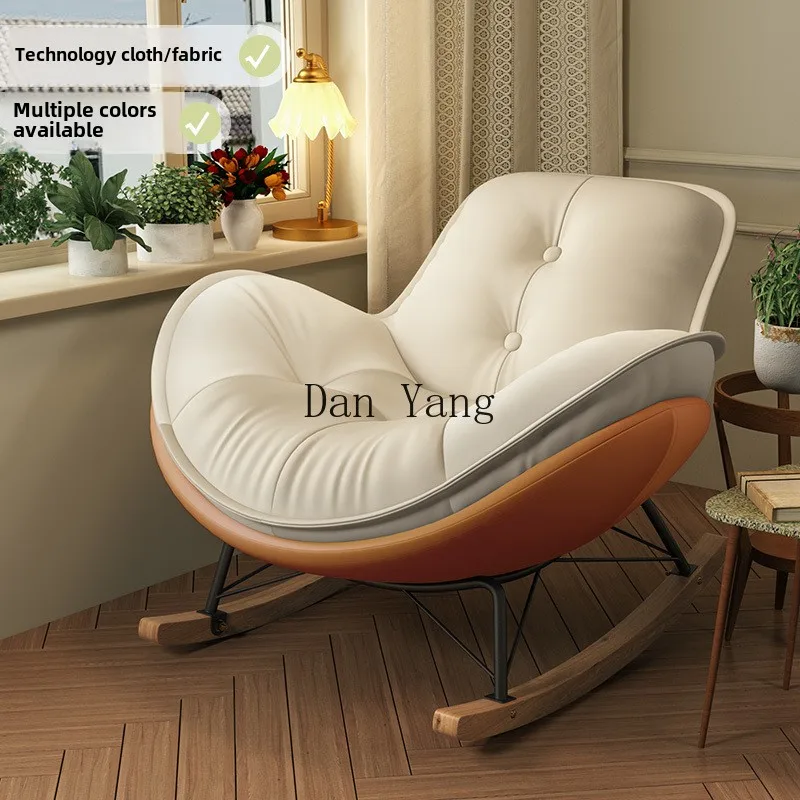 yj eggshell chair reclining and sleeping single sofa rocking chair living room balcony leisure penguin chair