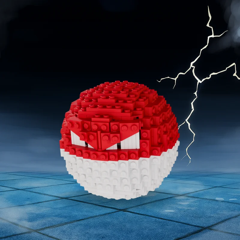 

429pcs MOC Voltorb Pocket Monster Model Building Blocks Construction Toys Christmas Gifts Education Brick Kids DIY Creative