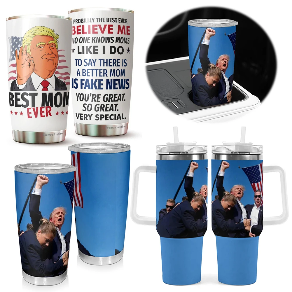 

20oz/40oz Donald Trump Tumbler Cup 304 Stainless Steel Trump Insulated Tumbler Donald Trump Coffee Mug for Cold Hot Beverages