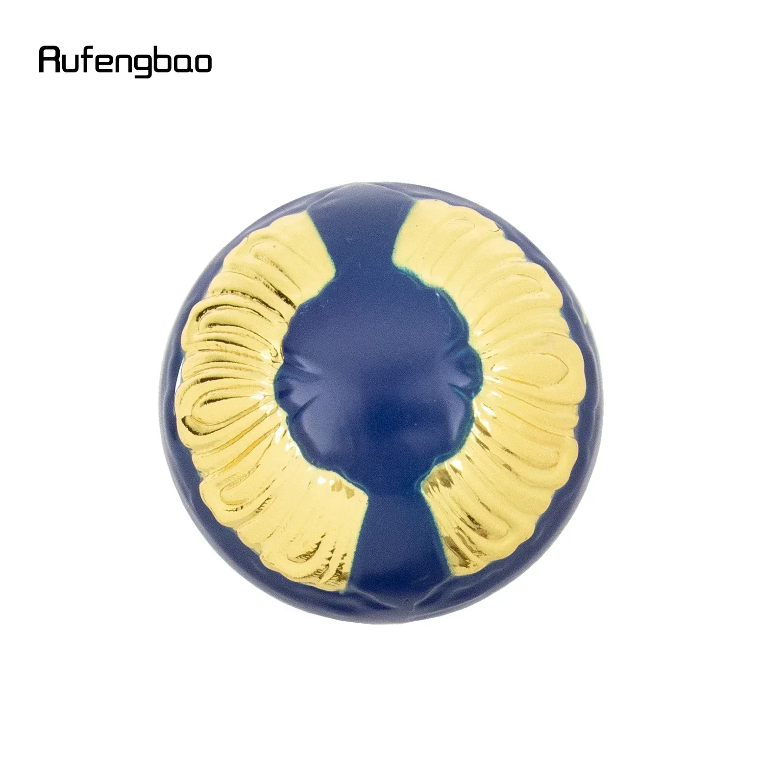 ไม้เท้าทรงกลมหรูหราสีน้ำเงินทอง ด้ามจับทรงแฟชั่น สำหรับงานปาร์ตี้ ไม้เท้าตกแต่ง ไม้เท้าเดินแบบหรูหรา สไตล์ครอสเซียร์ สตีมพังก์ และใช้ในชีวิตประจำวัน ขนาด 93 ซม.