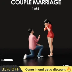 Kicarmod 1/64 Scale Model Figurine Photo Proposal Scene Figure  in Scale Diecast Model Car