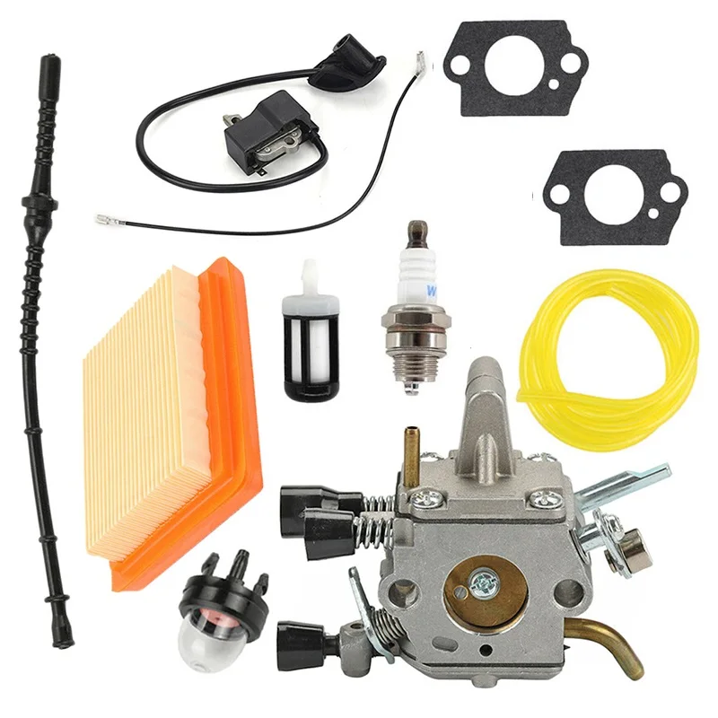 Carburetor Kit For Stihl FS120 FS200 FS250 FS250R FS300/FS350 Trimmer Brushcutter 4134 120 0653 4134 400 1301 134/141 0300-Accs