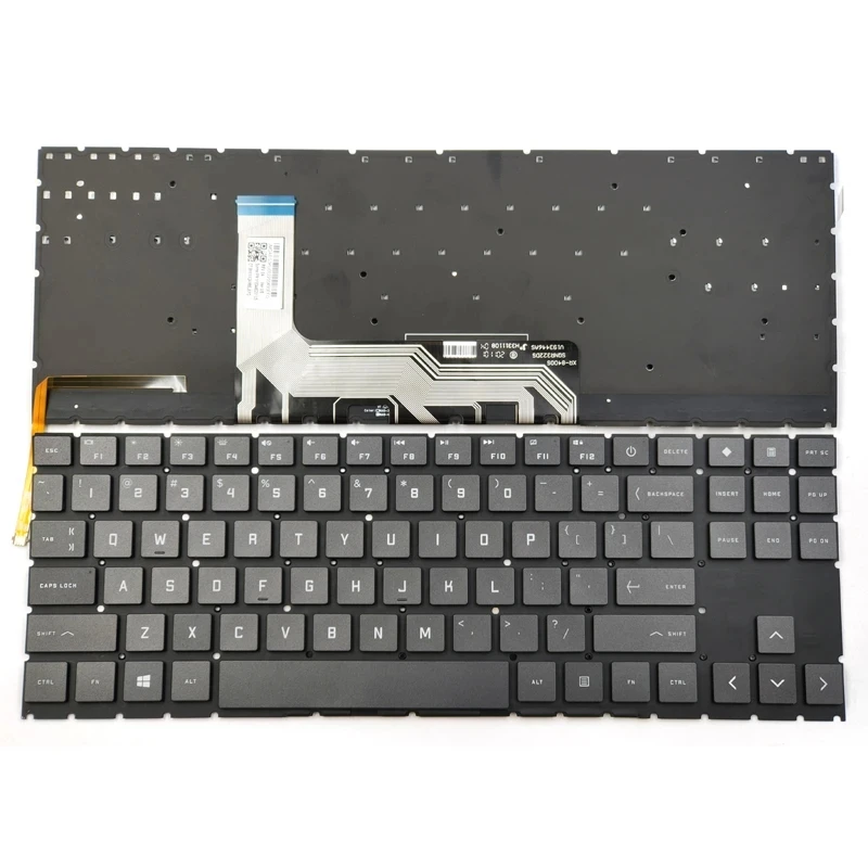 

US New Laptop Keyboard for HP Omen 15-EN 15-EK 15-EK0019NR 15-EN0010CA 15-EN0013DX 15-EN0023DX TPN-Q236 White Backlit Fit AMD