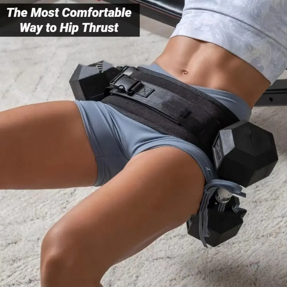 Effective Dumbbell Exercise Belt Nylon Glute Bridge Barbell Workout Weighted Lumbar Support Belt Sturdy Durable