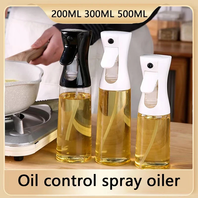 200ml 300ml 500ml Oil Spray Bottle Kitchen Cooking Olive Oil Dispenser Camping BBQ Baking Vinegar Soy Sauce Sprayer Containers