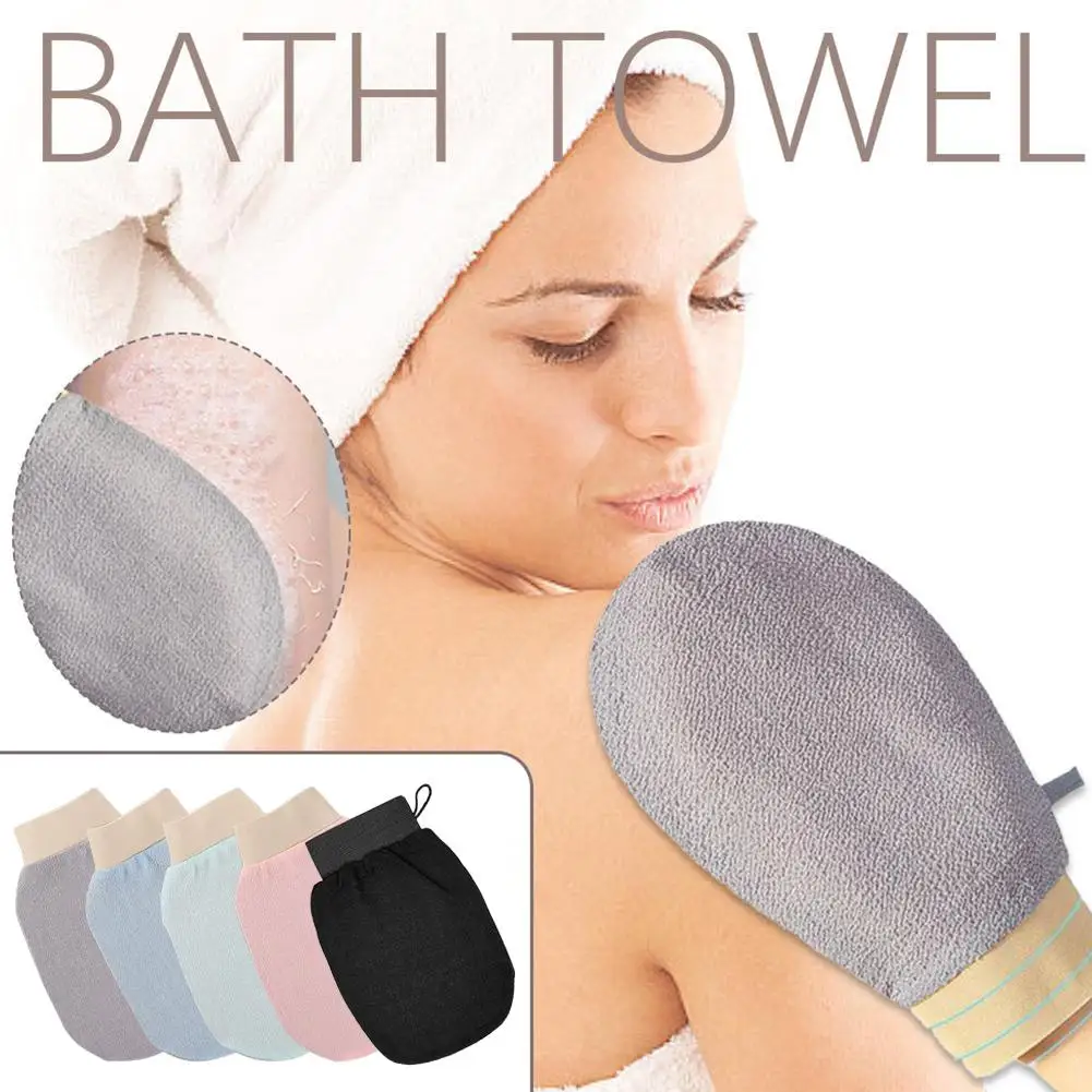 1pc Exfoliating Gloves Body Scrub Mitt Peeling Bath SPA Wash Dead Skin Removal Shower Brush Towel Bathroom Accessories