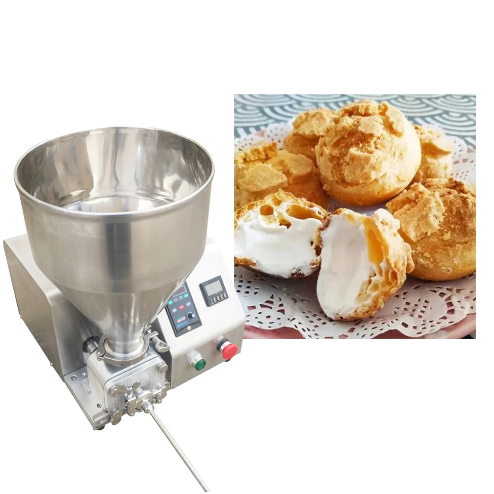 Filling Machines Cream Automatic Bottle Butter Automatic Puff Cake Donut Injecting Cheese Bakery Shop Cream Filling Machine