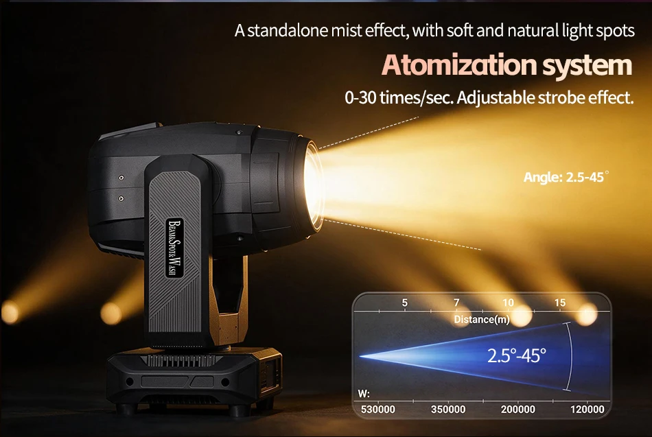 Aicpose 300W LED 3in1 BSW Moving Head Bühnenlicht Professionelles Beam-Spot-Wash-Licht für Clubveranstaltungen Großhandel Beleuchtung – Detail 6