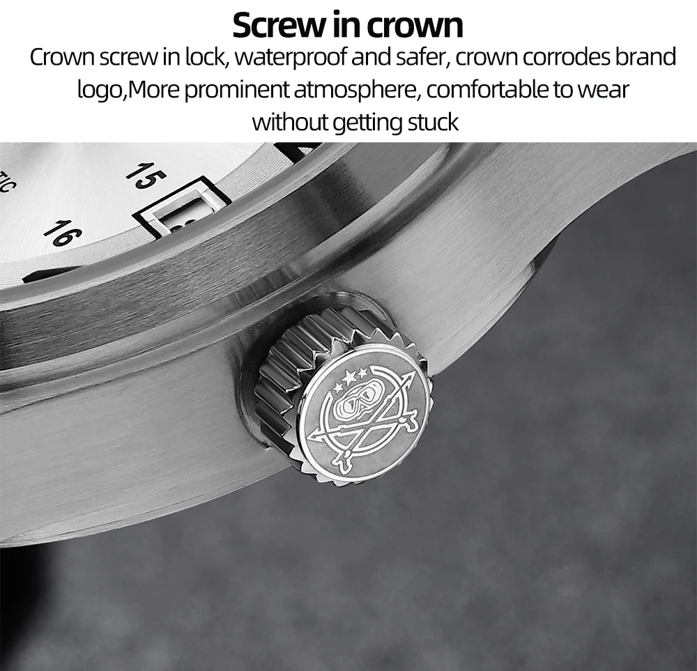 ADDIESDIVE Men Luxury Automatic Mechanical Watch 8215 Movement Sapphire Glass 200M Waterproof Luminous Analog Wristwatches AD2525