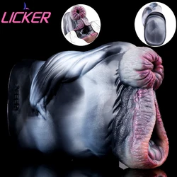 Licker-バンティングゼブラシリコンアドローカップ、リアルなダブルチャンネル、フェイク膣猫、男性マスターベーター、喜び、新しい