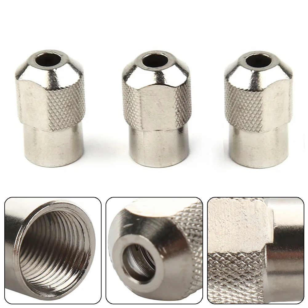 3Pcs M8x0.75เจาะ Chuck Electric Grinder Chuck Nut Collet Mata Bor หมวกติดตั้งเครื่องมือสำหรับ Dremel เครื่องมือโรตารี่