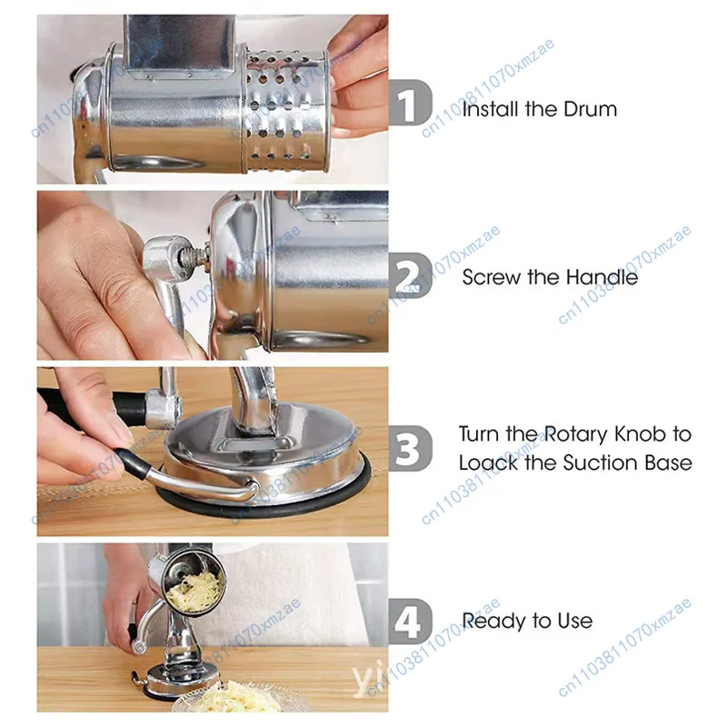 Nut Stainless Steel Grinder Peanut Grinder Cheese Slicer Suction Cup