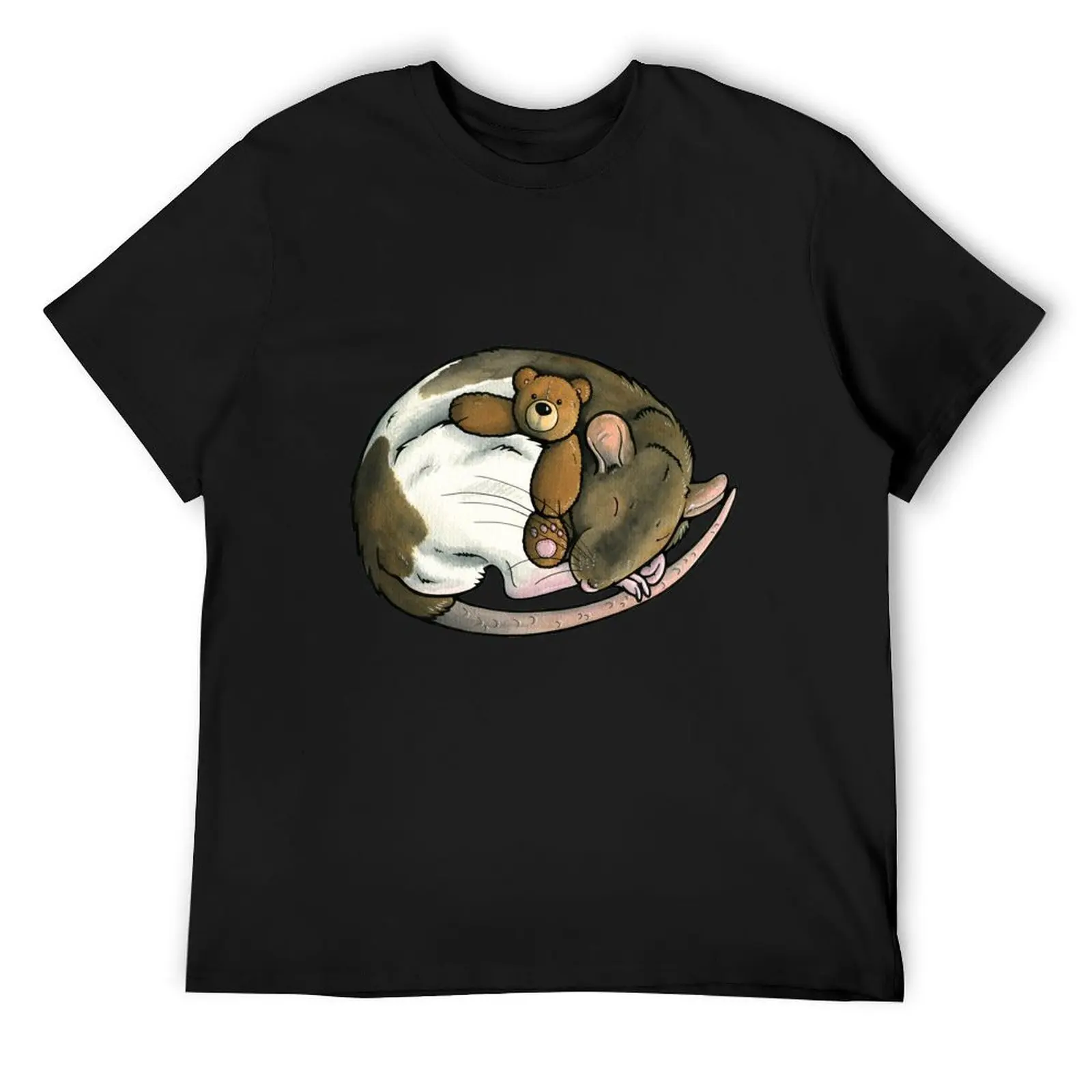 

Sleeping agouti hooded rat T-Shirt luxury t-shirt graphic t shirt vintage graphic t shirts men t shirt